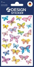 Matrica, papír, 3 ív, 76x120 mm, AVERY ZWECKFORM, &quot;Z-Design No.4390&quot;, pillangók