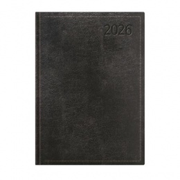 Naptár, tervező, B5, napi, TOPTIMER "Traditional", fekete
